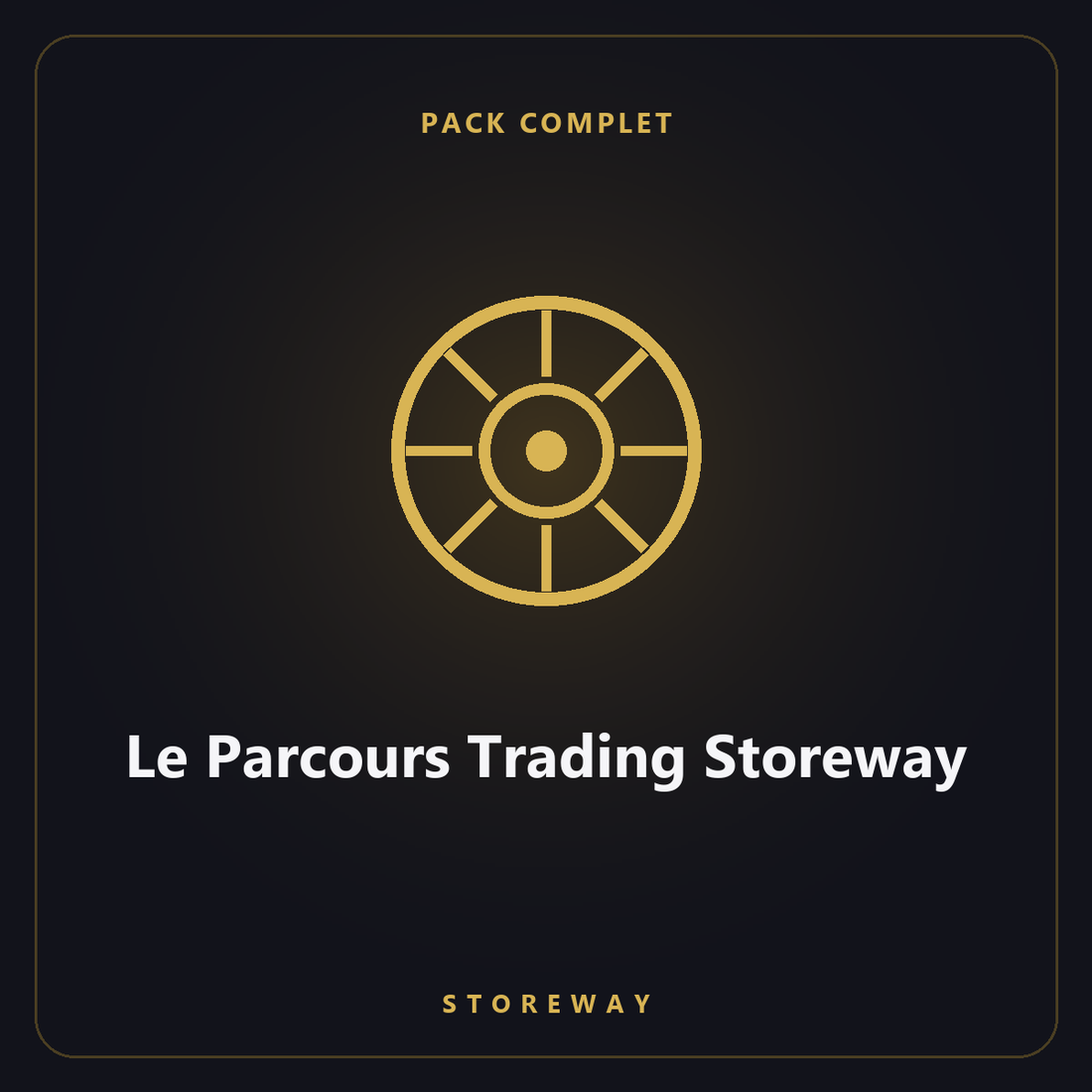 Le Parcours Trading Storeway — couverture, porte de coffre-fort dorée