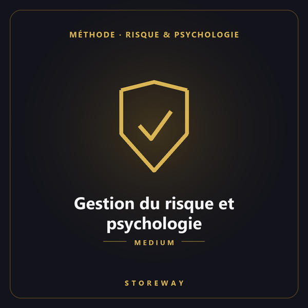 Gestion du risque et psychologie niveau Medium — couverture storeway