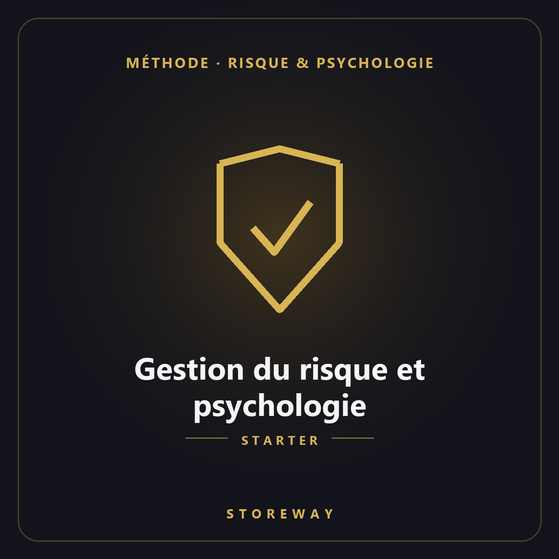 Gestion du risque et psychologie niveau Starter — couverture storeway
