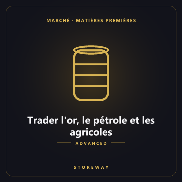 Trader les matières premières niveau Advanced — couverture storeway